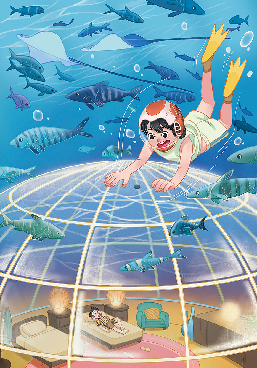 小说配图小灵通漫游未来