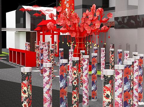 锦鲤祈福/商业美陈