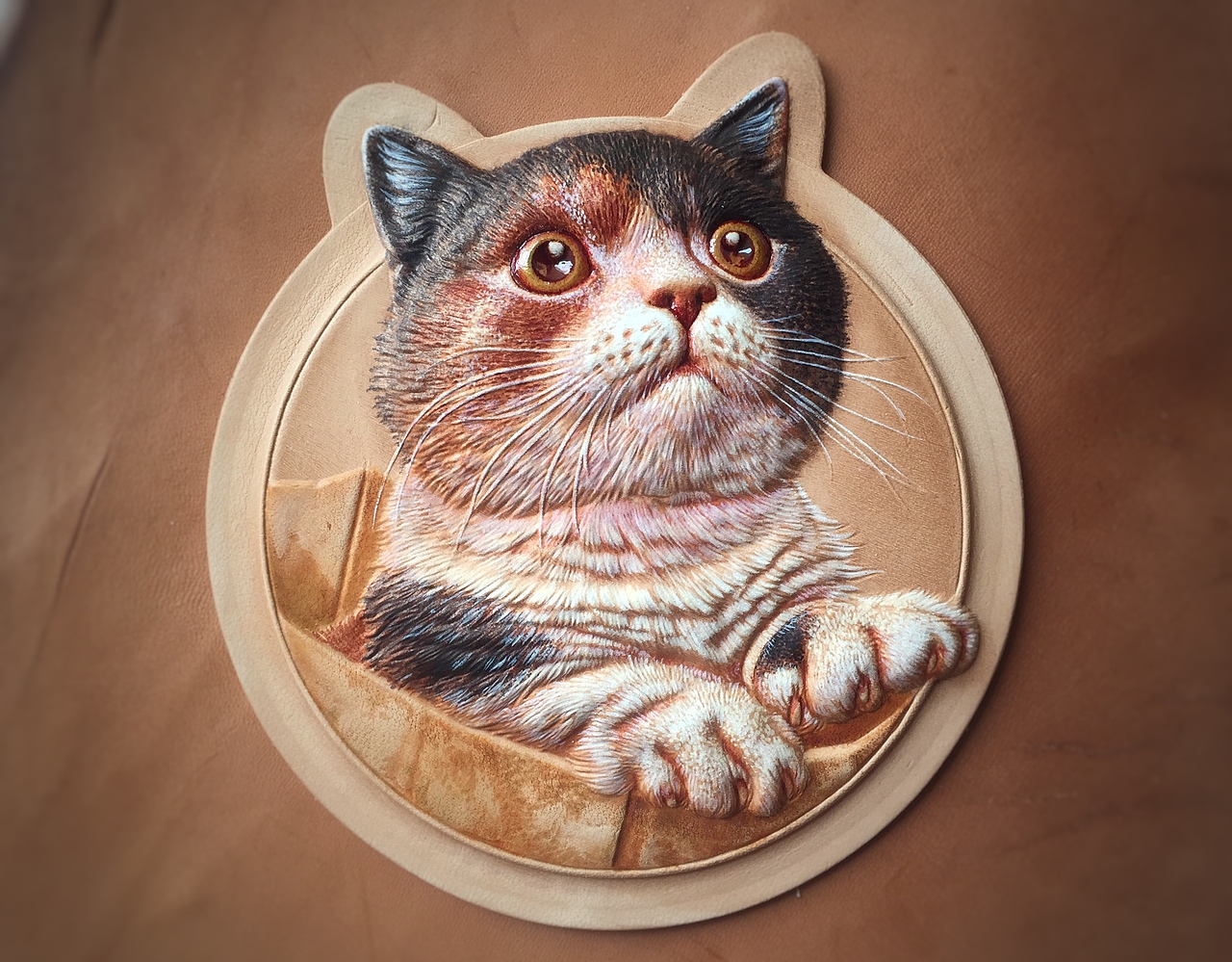 皮塑皮雕猫咪
