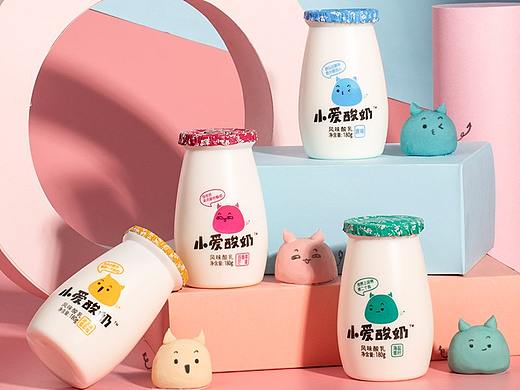 小愛酸奶詳情頁和主圖（個人主頁-ZNDU1OTIwNDQ=） - 電商 - 站酷設(shè)計師黃豆綠豆粉原創(chuàng)素材 - 站酷ZCOOL