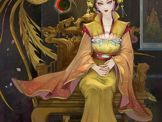 古风插画——我心中的武则天