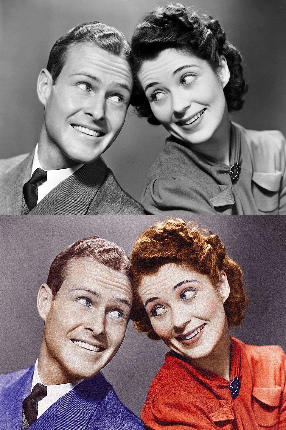 黑白照片上色练习