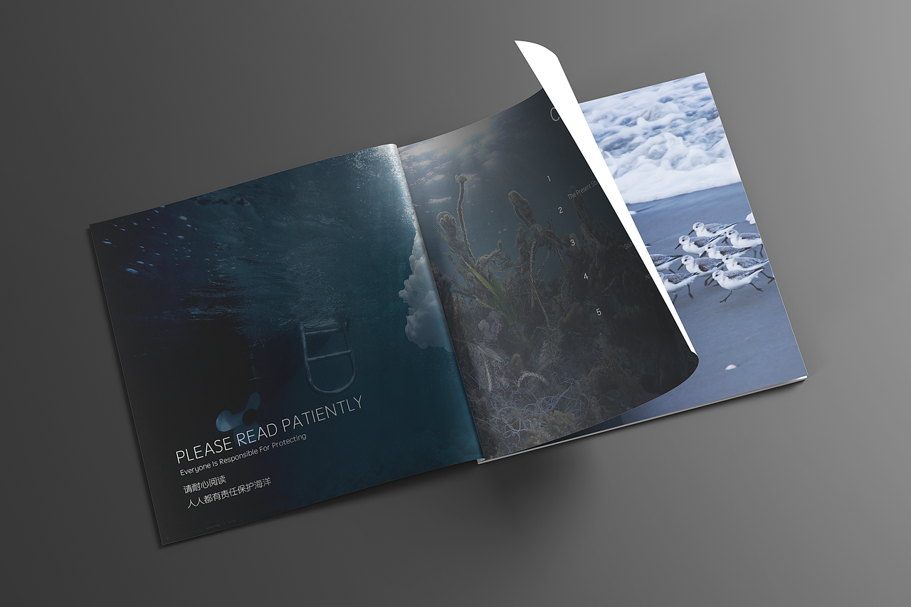 海洋保护宣传册（图ZODc0MzQ5Mjg=） - 书籍/画册 - 站酷设计师猫神咕咕原创素材 - 站酷ZCOOL