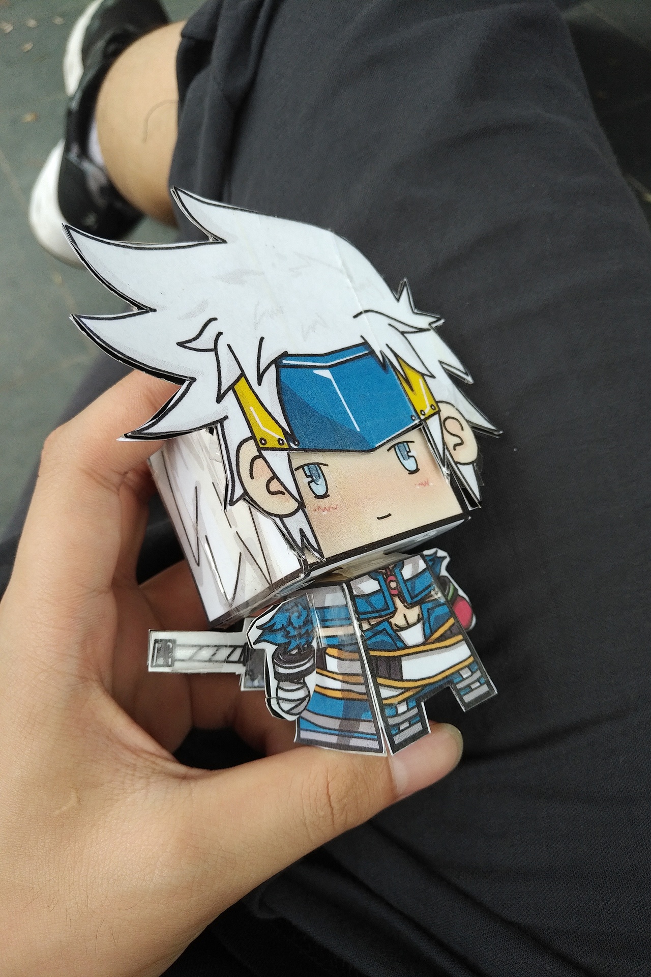 dnf鬼剑士自制q版纸模摆件设计图纸