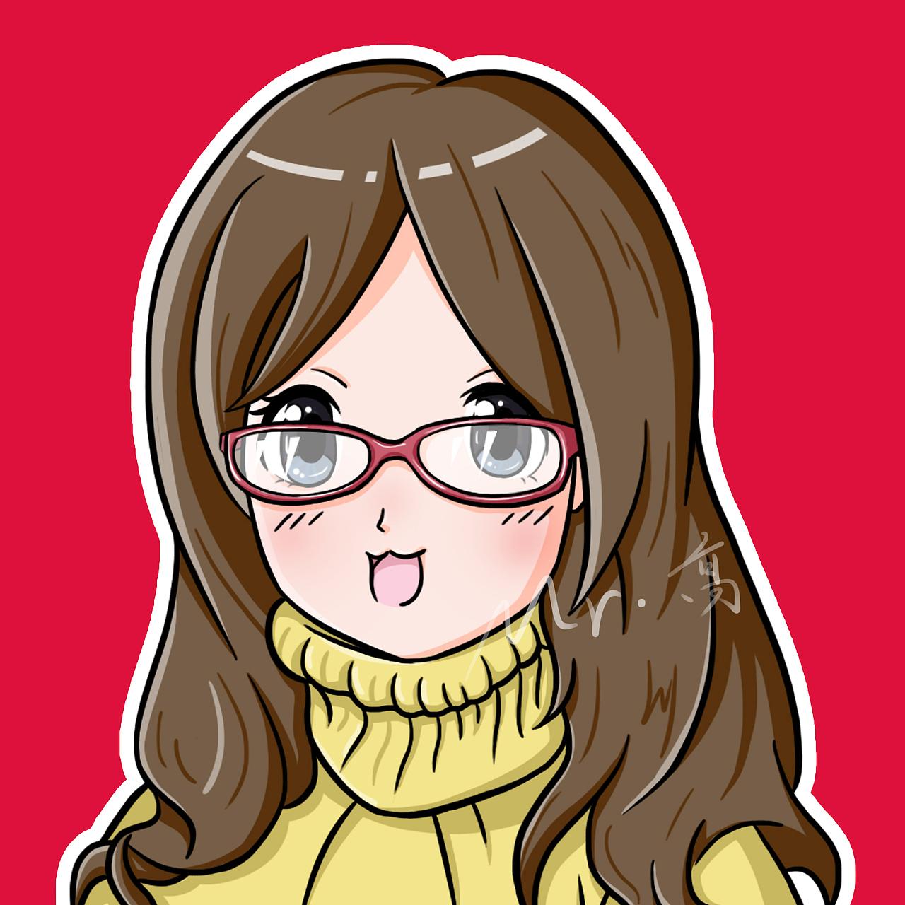 板绘q版可爱人物|动漫|单幅漫画|ggbond杰_原创作品-站酷zcool