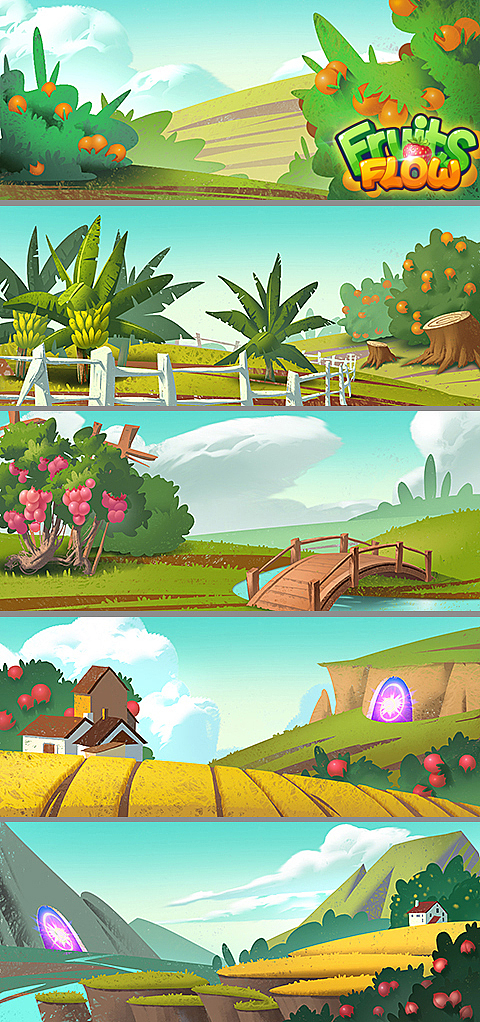 《Fruits Flow》安卓版部分美术资源（图ZNDYxNjkxNjQ=） - 游戏原画 - 站酷设计师左轮左轮原创素材 - 站酷ZCOOL