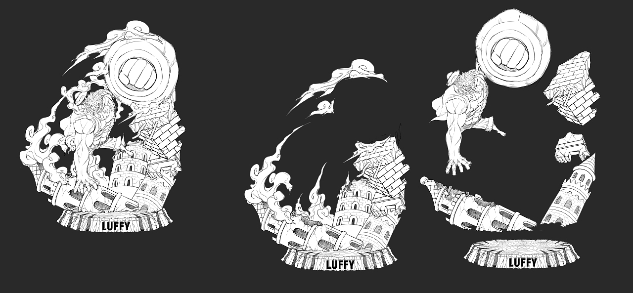 四挡路飞（图ZMTQzNTU2NDUy） - 概念设定 - 站酷设计师i茂茂原创素材 - 站酷ZCOOL