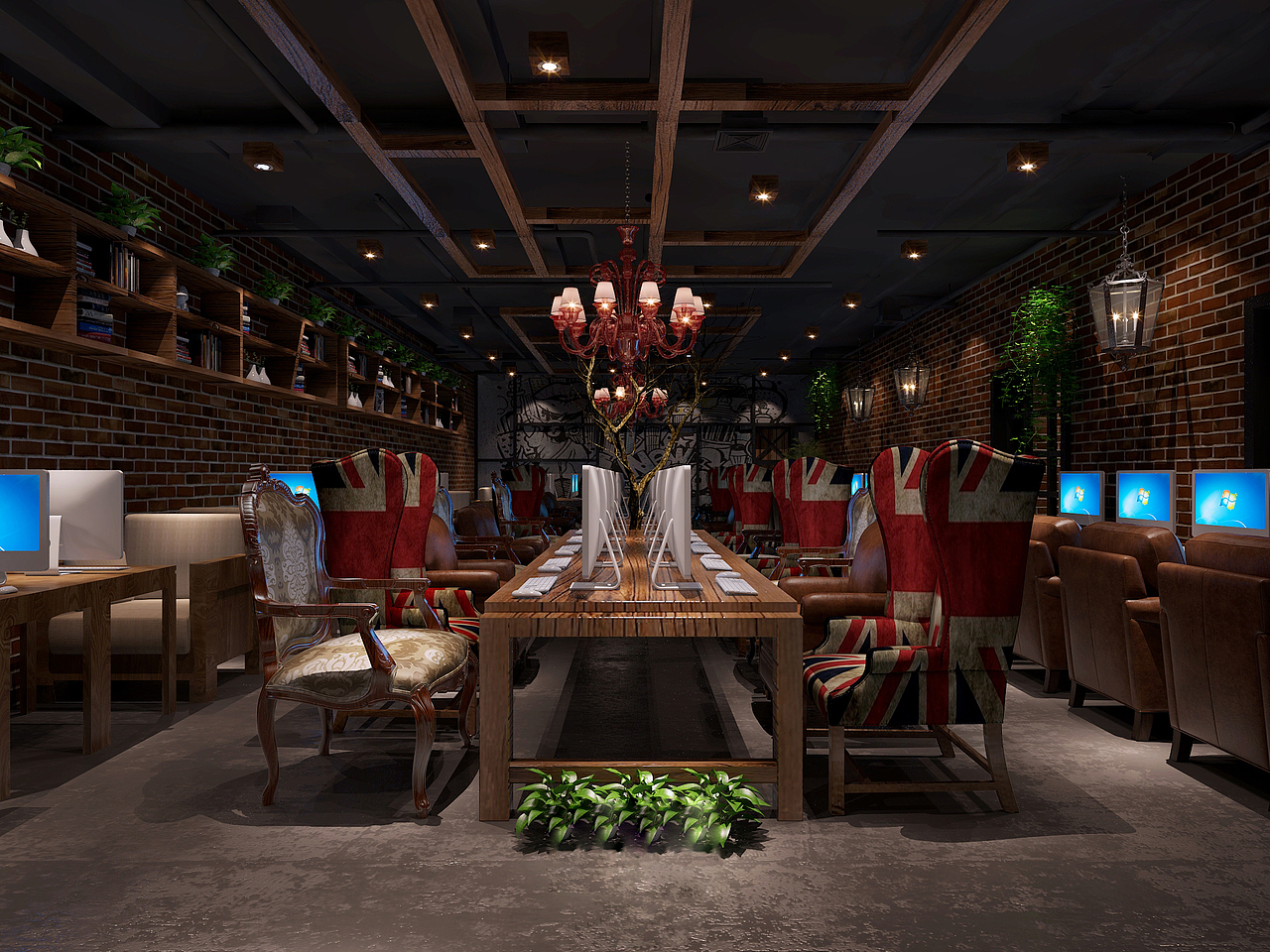 网咖（图ZMTkyNzQ5MTcy） - 家装设计 - 站酷设计师原来是雪儿呀原创素材 - 站酷ZCOOL