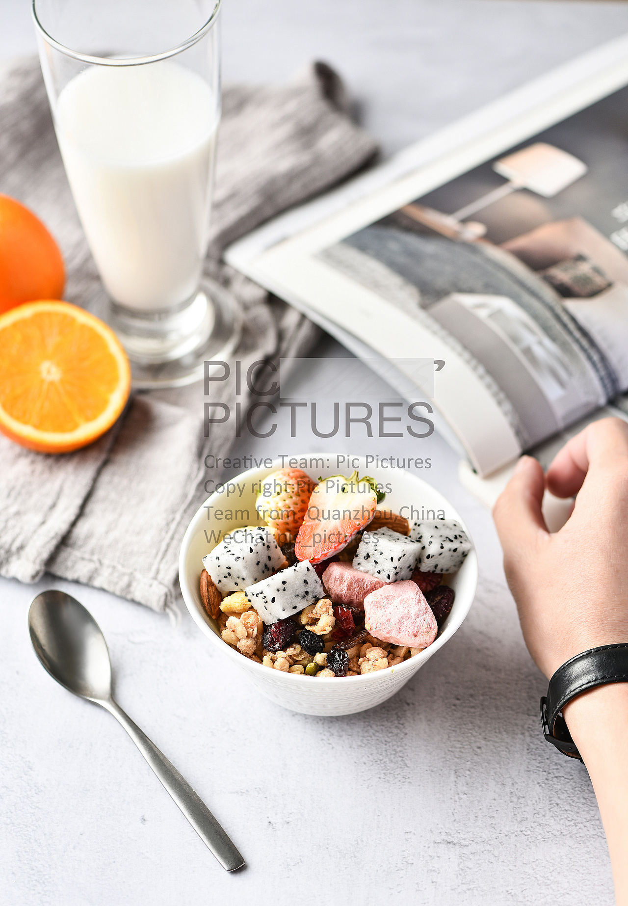 元气一天从早餐开始——麦片拍摄