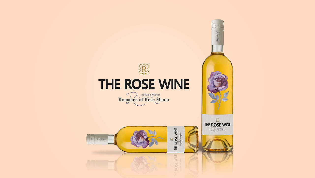 玫瑰红酒初期设计