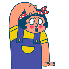 #微信表情包#《膨胀家族》第二弹 #你的膨胀女孩已上线（图ZMTE1MDgzMDQ0） - 艺术插画 - 站酷设计师膨胀女孩原创素材 - 站酷ZCOOL