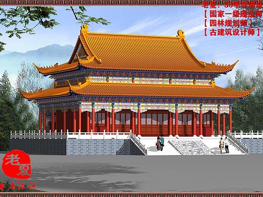 广东寺庙规划设计 陕西寺庙效果图  浙江寺庙鸟瞰图