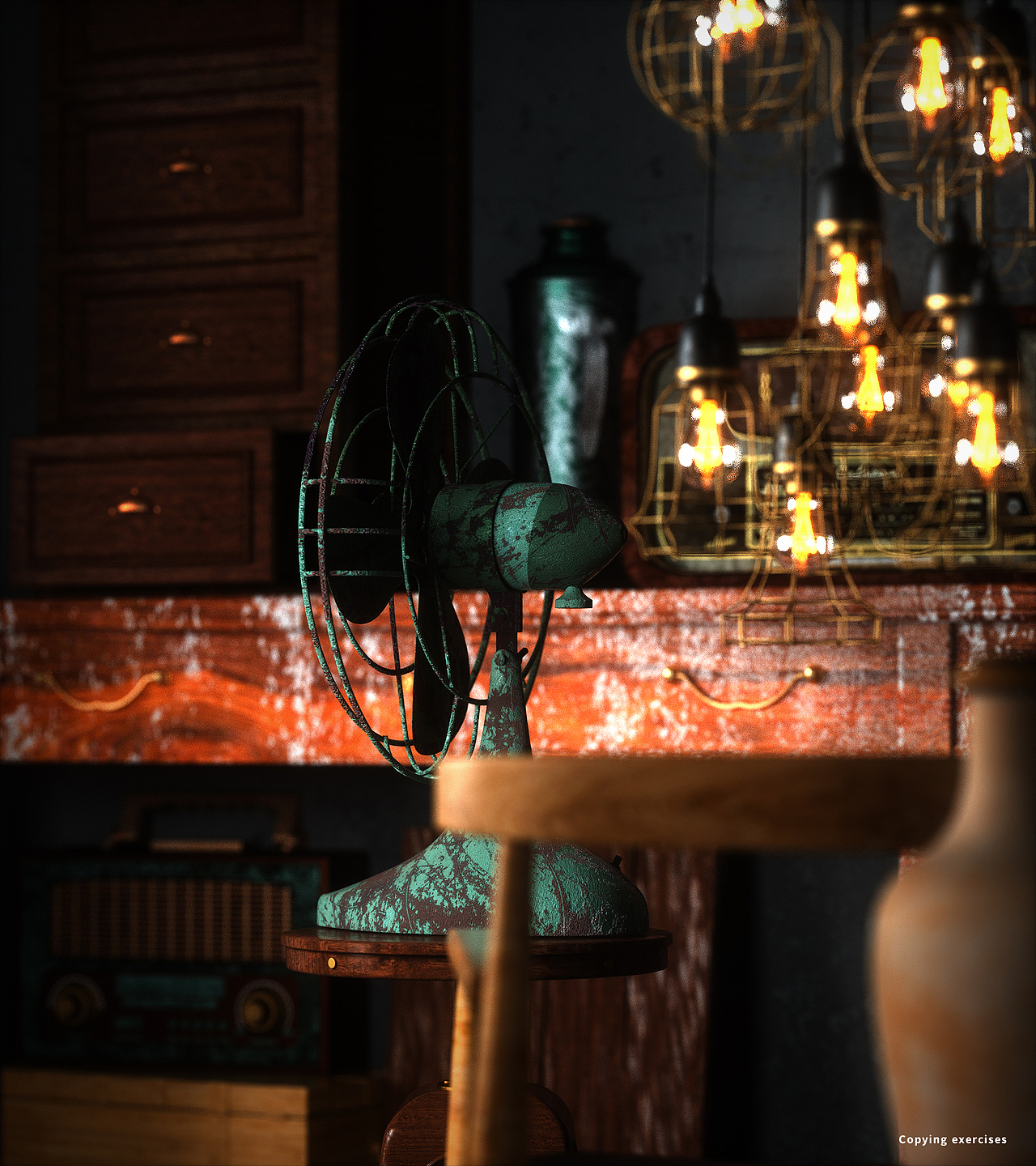 C4D|复古写实场景渲染|渲染（图ZMzEwMjQzMTY0） - 场景 - 站酷设计师左自由原创素材 - 站酷ZCOOL