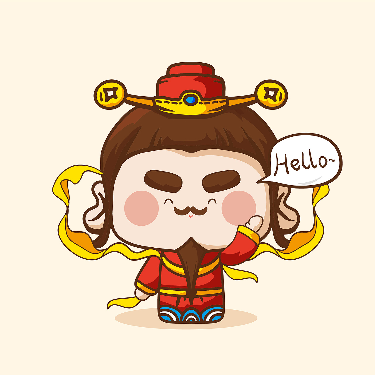 新年-财神表情包（图ZMTgzMzc2NTQ0） - 商业插画 - 站酷设计师大禹哥Yuger原创素材 - 站酷ZCOOL