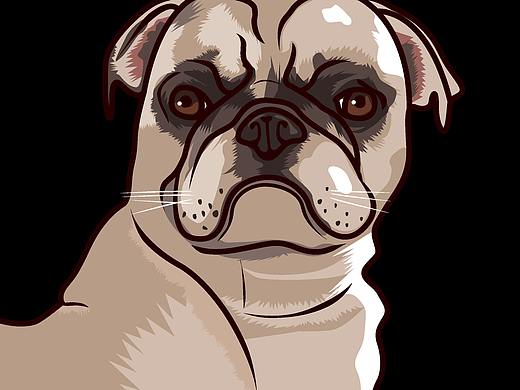 AI鼠绘八哥犬插画（个人主页-ZNDA3NzgxNzI=） - 创作习作 - 站酷设计师海洋颂原创素材 - 站酷ZCOOL