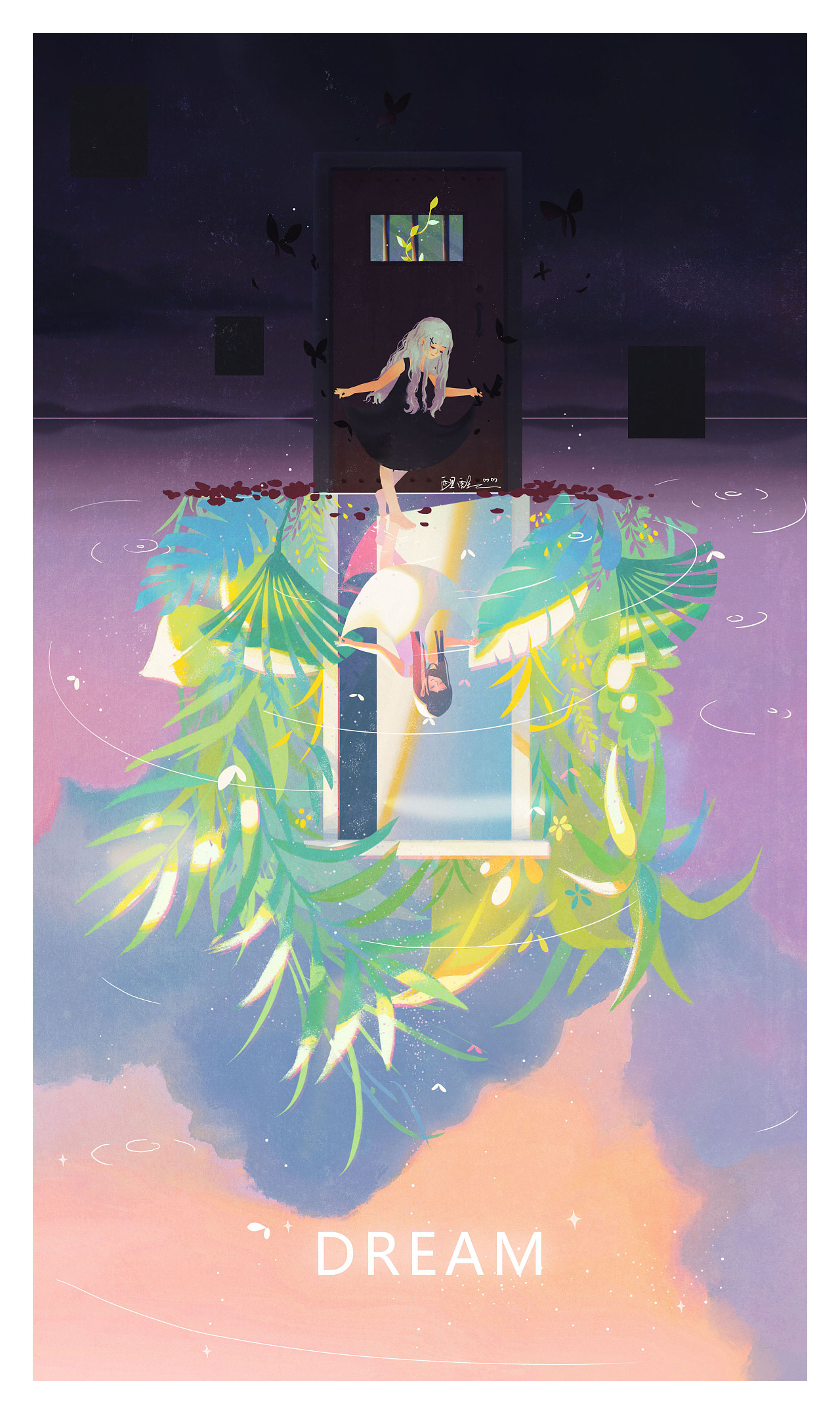 【插画】白日梦|插画|创作习作|醒醒_阿雪 - 原创作品 - 站酷 (zcool)