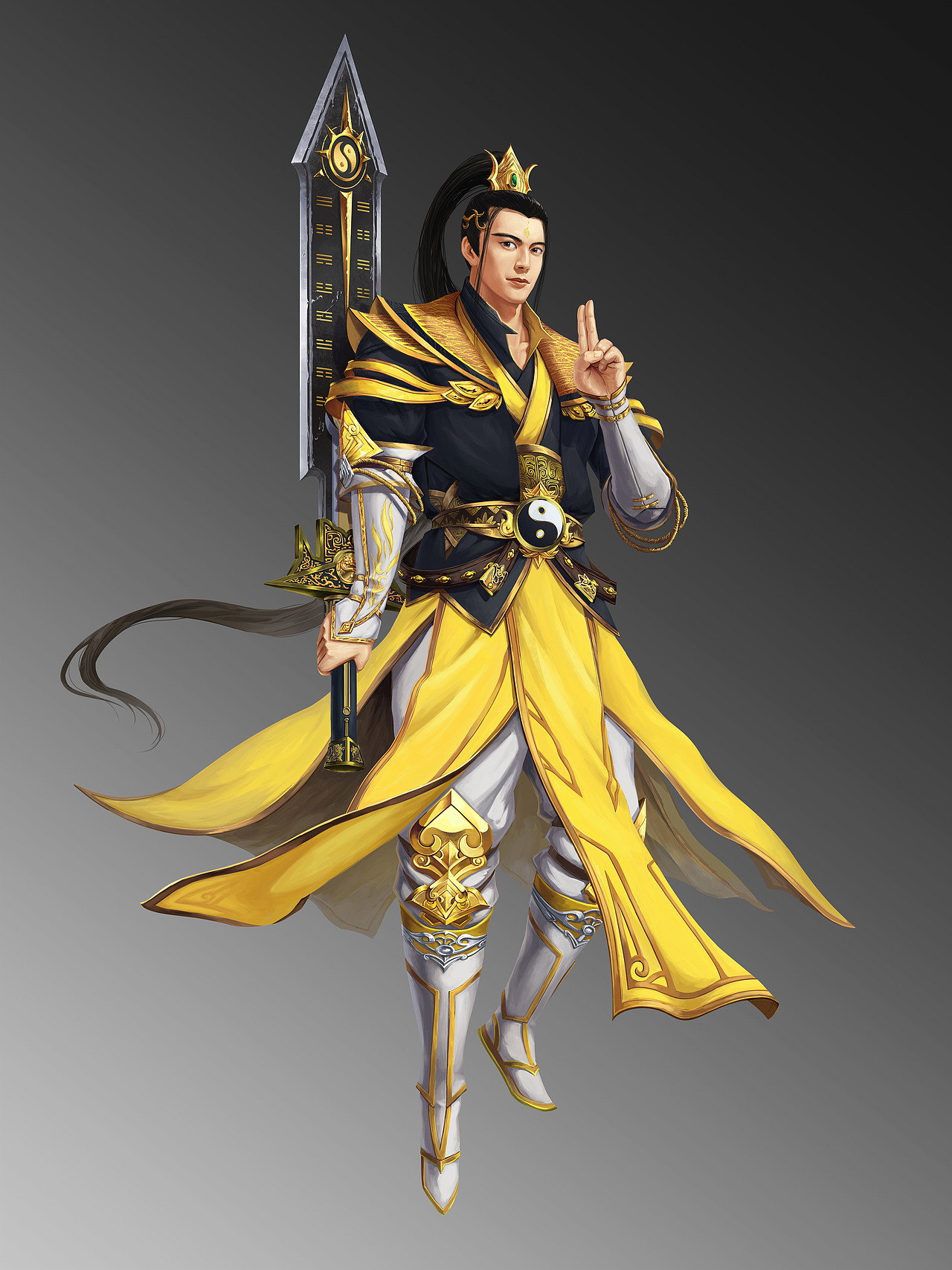 八仙-吕洞宾|插画|游戏原画|银河烛光 - 原创作品 - 站酷 (zcool)