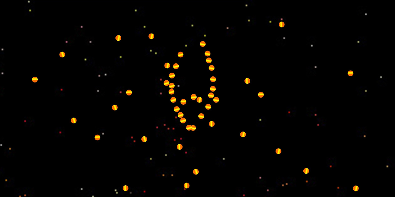 粒子背景 ps软件制作 独家技术