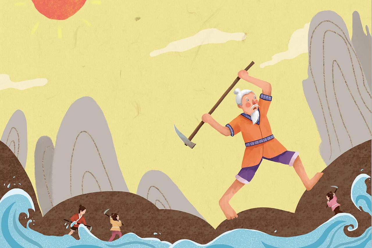 中国古代寓言故事插图_林子插画-站酷zcool