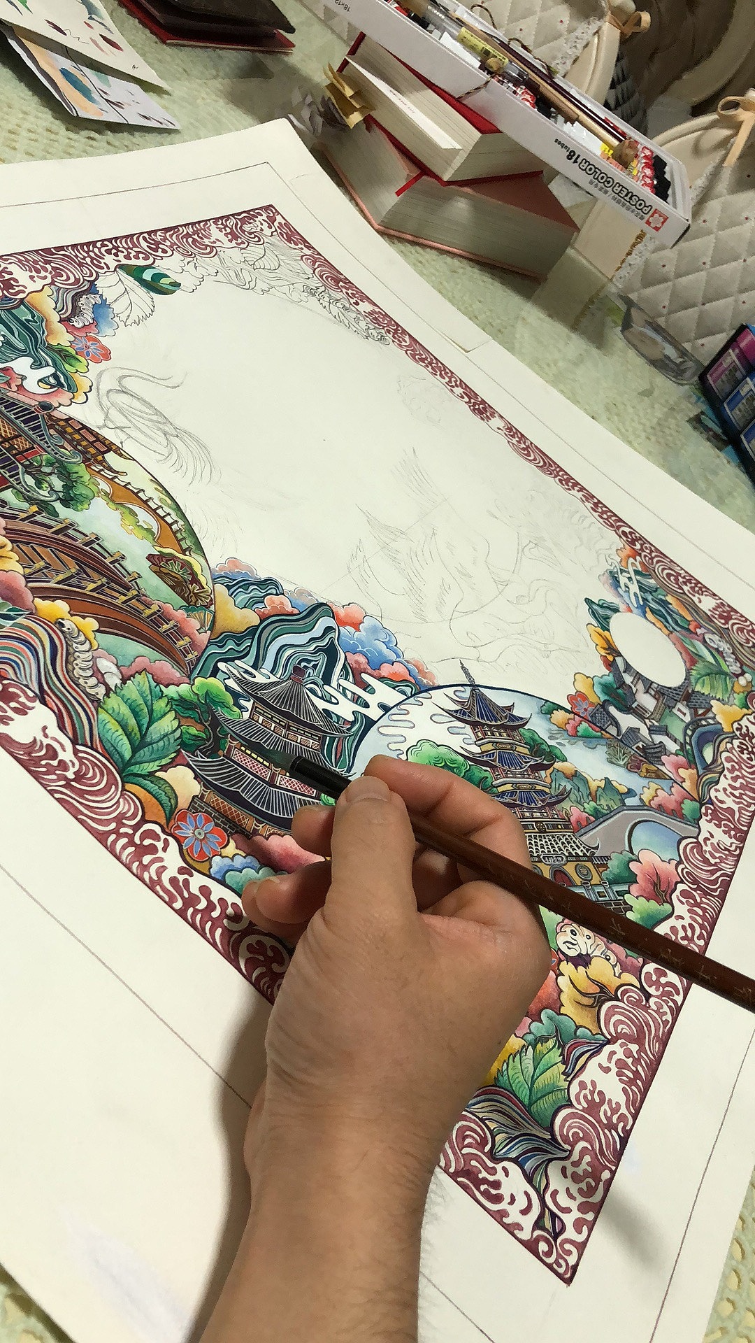 震泽印象（图ZMTQ2OTE1MzA0） - 商业插画 - 站酷设计师南十八原创素材 - 站酷ZCOOL