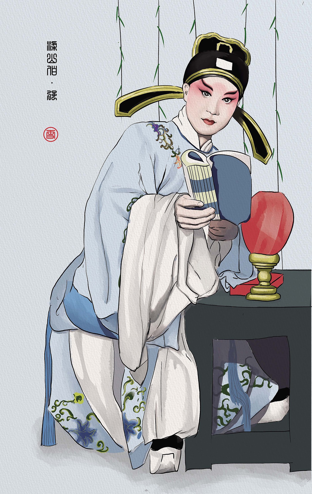 素描,插画——京剧《赵氏孤儿》《梁祝》朱强