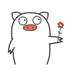 ip形象猪丽表情包设计 猪 可爱IP定制衍生品产品设计