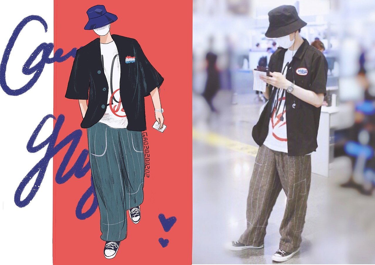 潮（图ZMjI3NjE0NTg4） - 新锐潮流插画 - 站酷设计师85号GAO原创素材 - 站酷ZCOOL