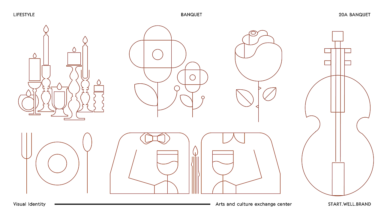 高端宴会定制品牌-VI视觉设计（图ZMjcyMjcyNjI4） - 品牌 - 站酷设计师思悟品牌设计原创素材 - 站酷ZCOOL