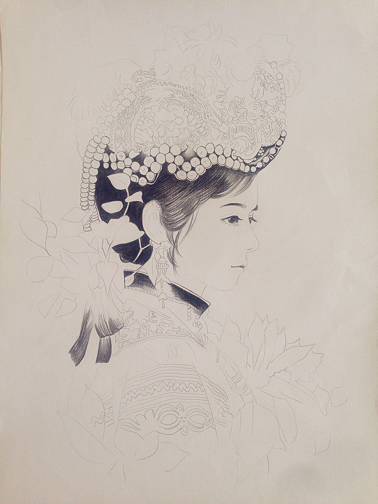 彝族之美|纯艺术|绘画|完美mcl_原创作品-站酷zcool