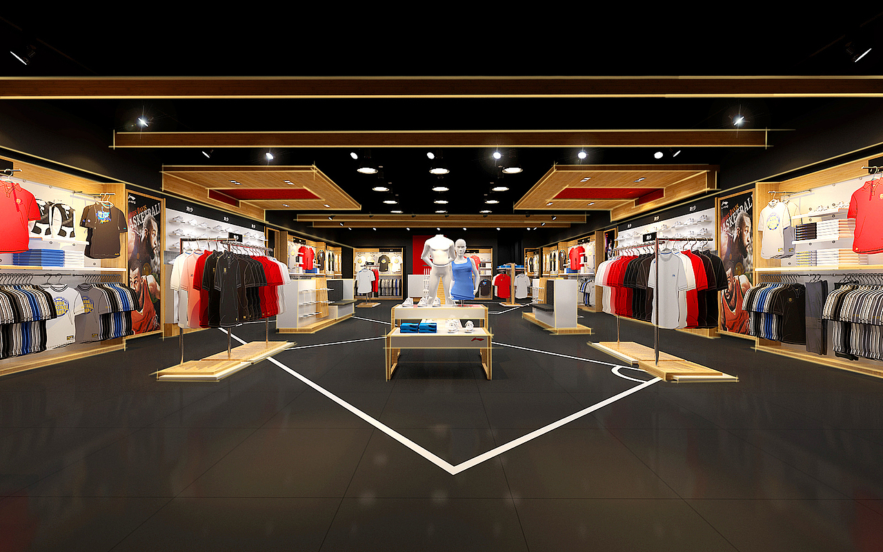 李宁实体店设计（图ZMTcyOTE2NTgw） - 家装设计 - 站酷设计师享空间设计原创素材 - 站酷ZCOOL