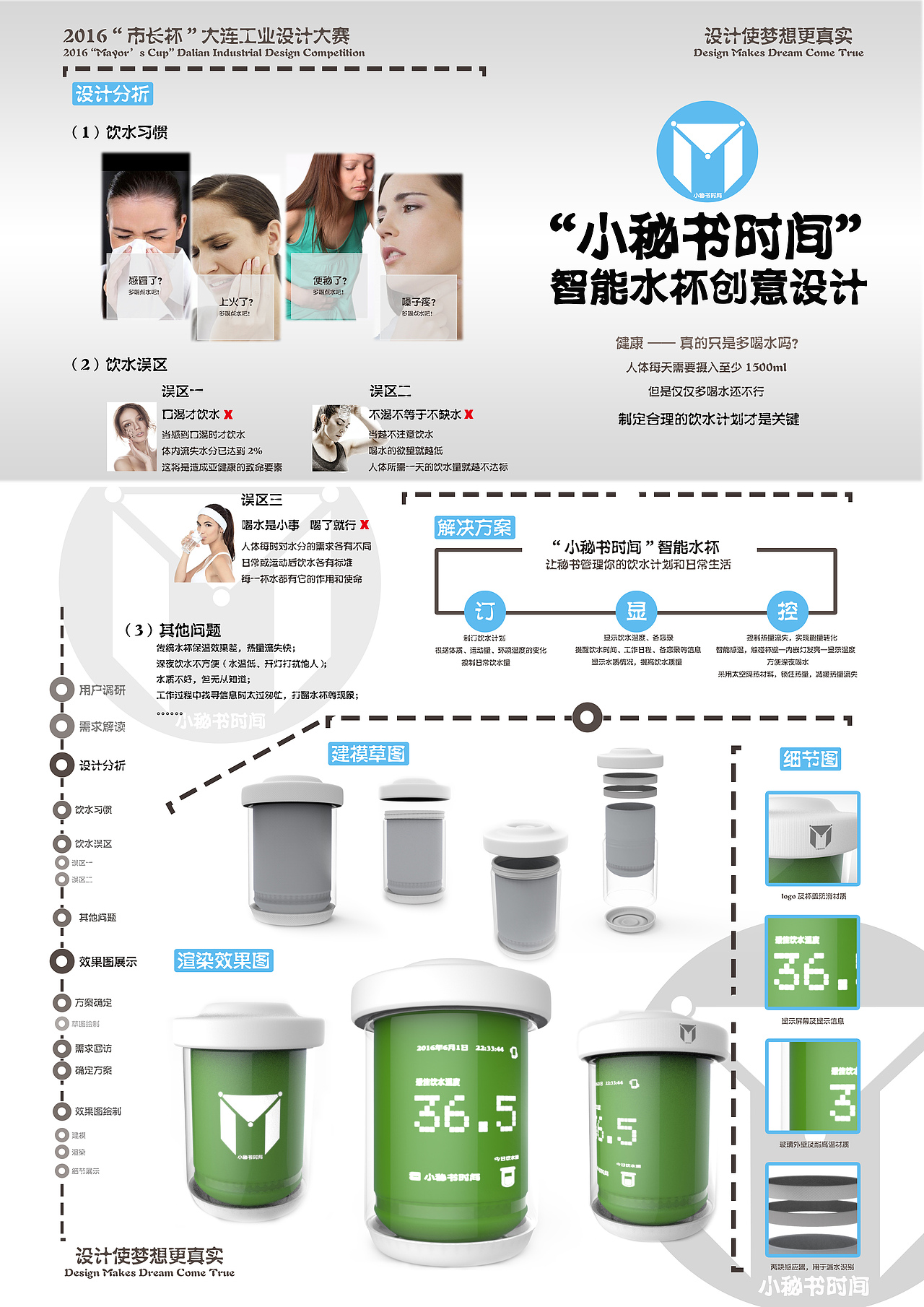 “小秘书时间”智能水杯设计（图ZNzkzNDIwMzY=） - 电子产品 - 站酷设计师韩玮原创素材 - 站酷ZCOOL