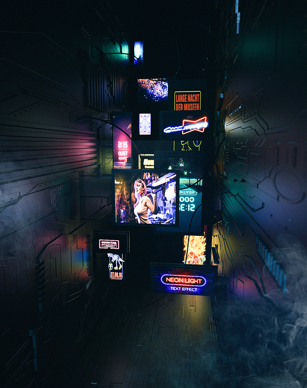 OC渲染简易赛博朋克初尝试（图ZMTQxODM2MTEy） - 场景 - 站酷设计师辰亦原创素材 - 站酷ZCOOL