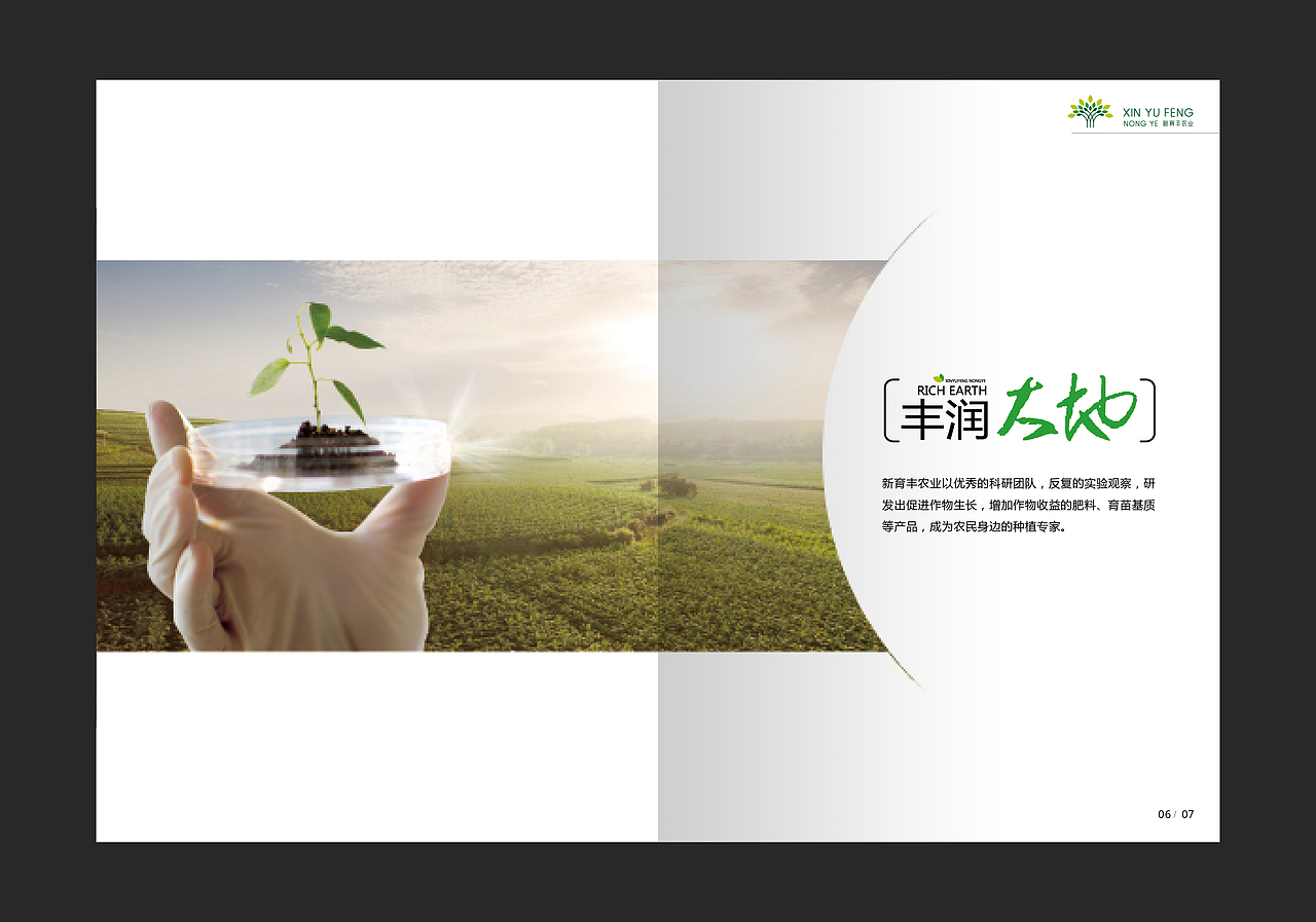 “新育丰”画册 网页设计