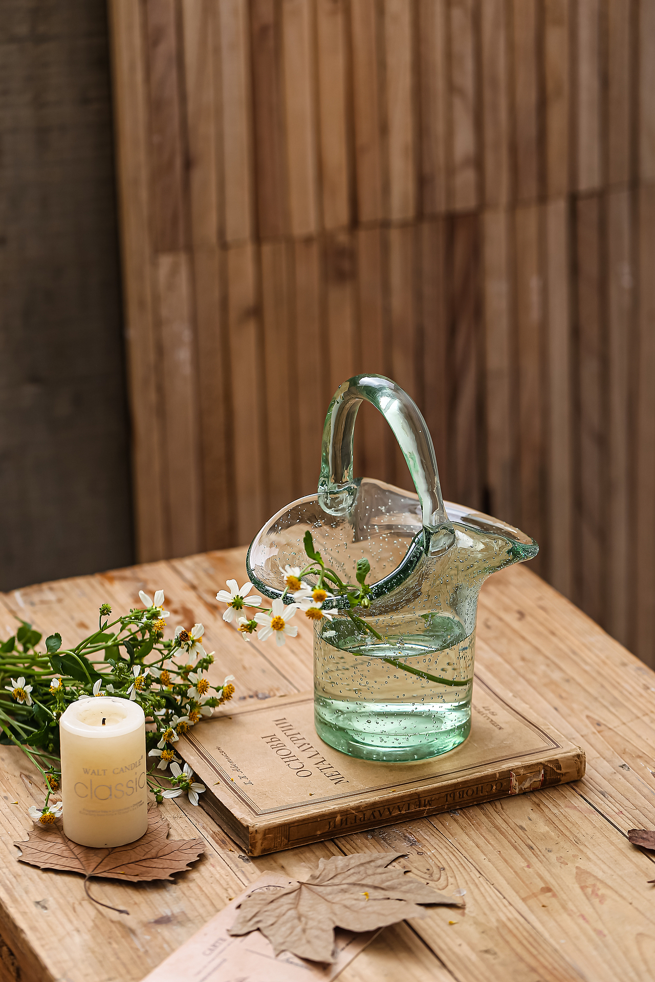 花与鱼/北欧花瓶/玻璃花瓶/手提花瓶