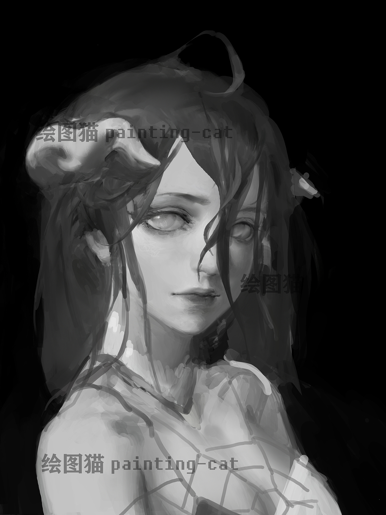 第一期学生的同人素描头像作业 学习时长一个月（图ZMjU2NTUwNjk2） - 艺术插画 - 站酷设计师石老猫原创素材 - 站酷ZCOOL