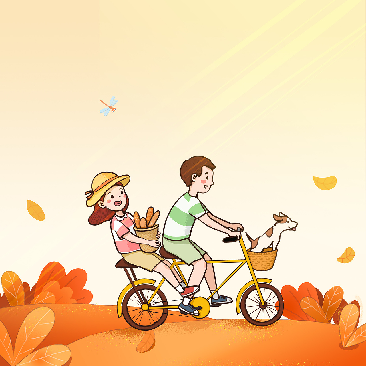 秋游（图ZMTI5ODIyMTcy） - 商业插画 - 站酷设计师xuexiaojie原创素材 - 站酷ZCOOL