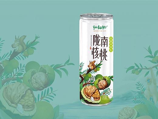 桃源脑细胞核桃乳包装设计