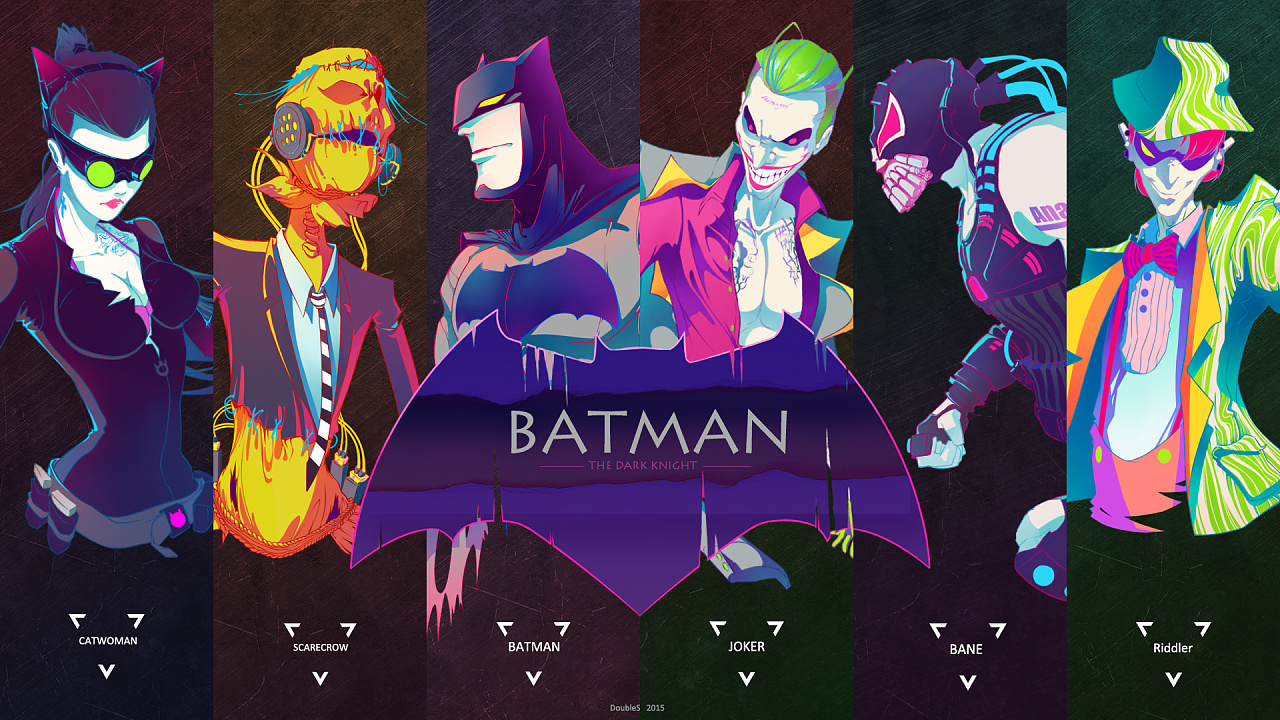 batman蝙蝠侠同人插画