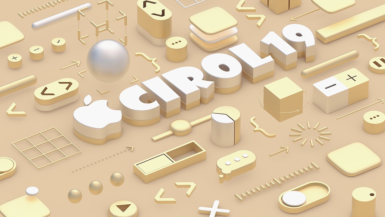 WWDC2018苹果主视觉 「C4D练习作品」（图ZMTQ2ODUxMzE2） - 其他三维 - 站酷设计师Cirol希崽原创素材 - 站酷ZCOOL