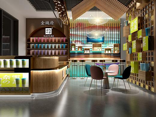 销售中心内网红奶茶角