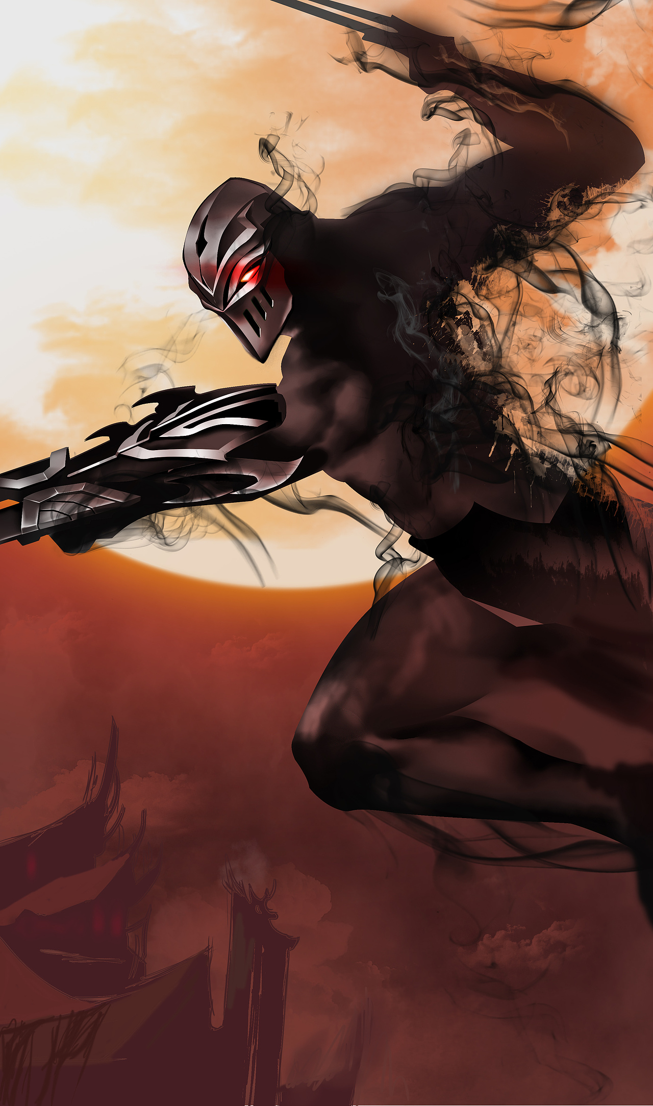 影流之主—劫|插画|游戏原画|我不菜_临摹作品-站酷zcool