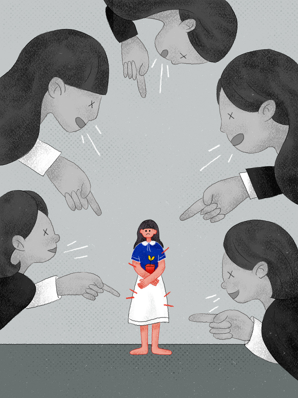 dinlab创意打卡实验室 | 尝试情绪表达插画练习