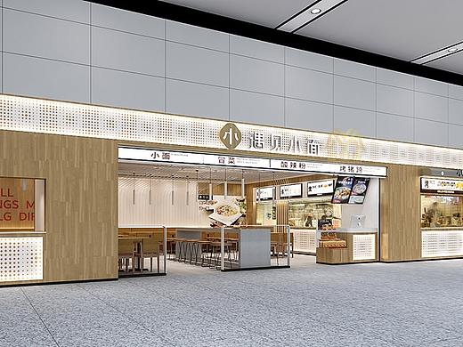 惠如楼餐饮店铺#装修设计 #店面装修 #餐饮品牌设计