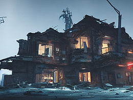 #AI创作实验室#残破的老屋