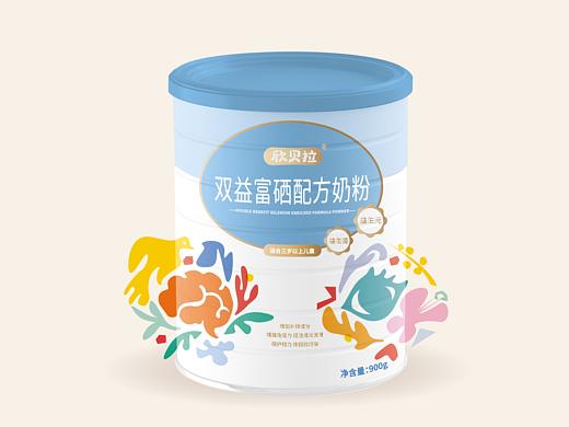欣贝拉 | 双富益硒配方奶粉包装设计（个人主页-ZNTAxMTAxMjQ=） - 包装 - 站酷设计师JiLLWan原创素材 - 站酷ZCOOL