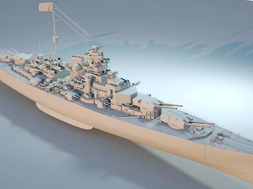 俾斯麦级战列巡洋舰（个人主页-ZNDQ0MDgyNDQ=） - 机械/交通 - 站酷设计师SCV_2021原创素材 - 站酷ZCOOL