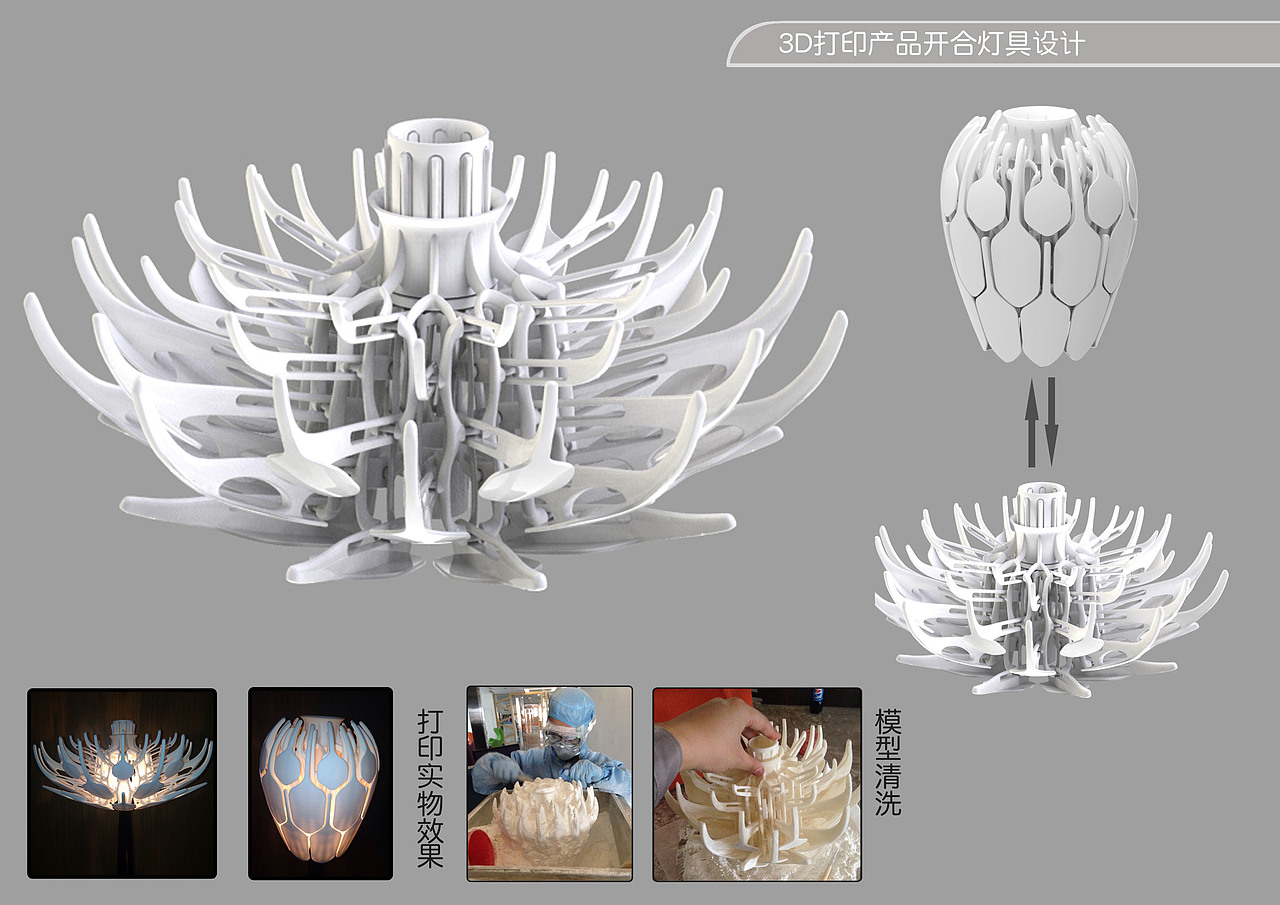3D打印灯具之开合灯（图ZMTc5ODkwNDQ=） - 生活用品 - 站酷设计师我是曹律原创素材 - 站酷ZCOOL