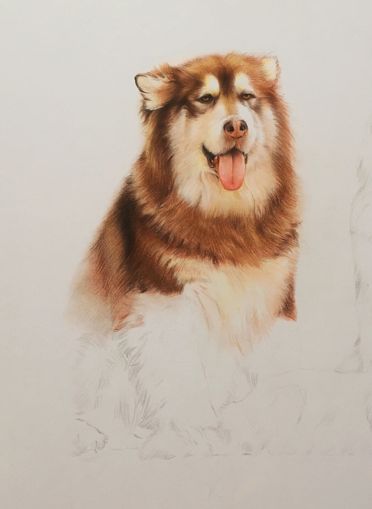 彩铅手绘-酒鬼一家