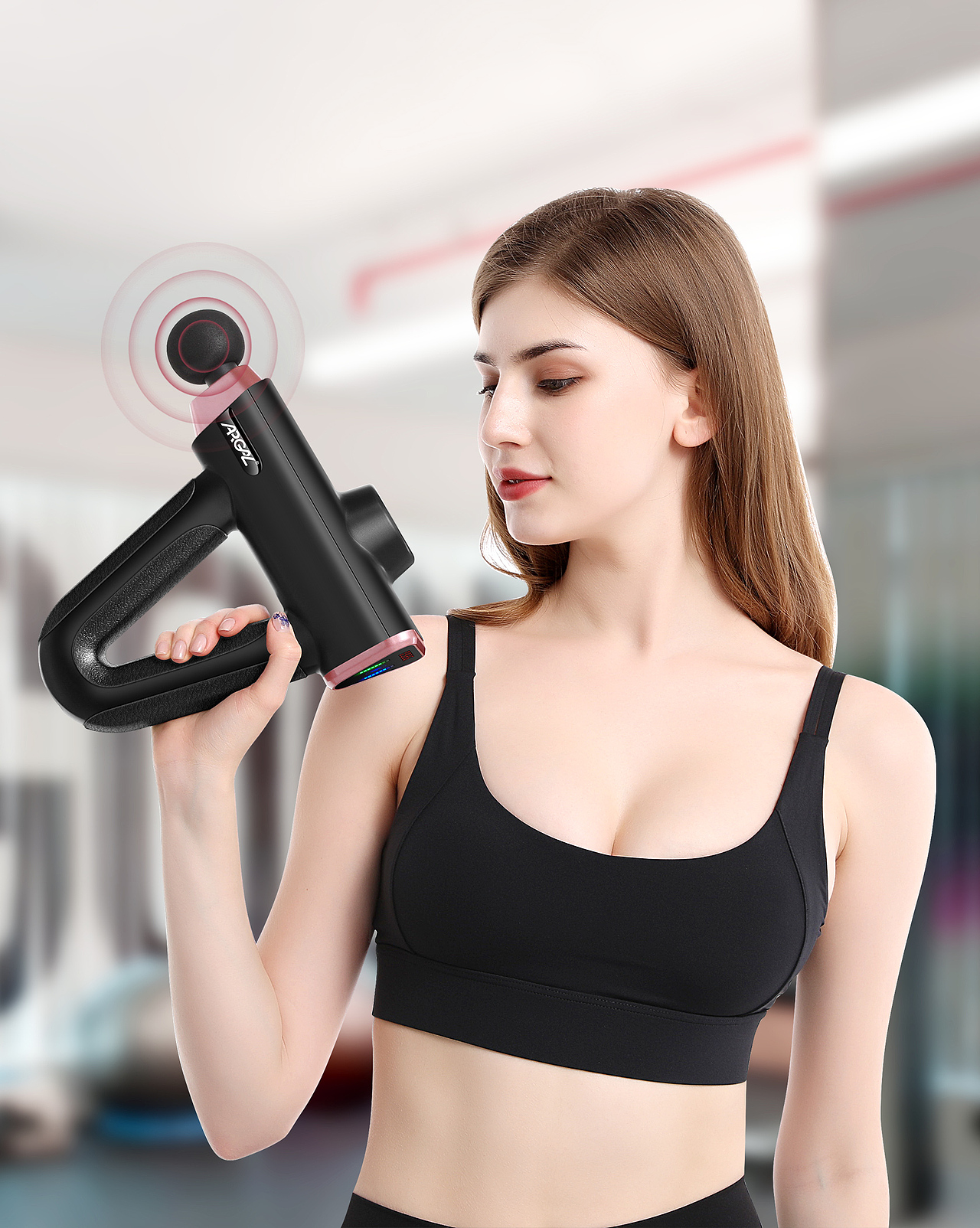 筋膜枪 摄影修图 建模渲染 详情设计 健身 跑步机 哑铃