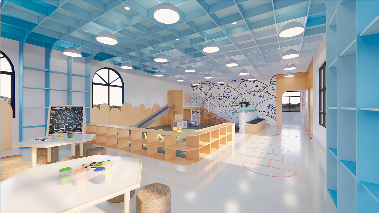 儿童活动中心（图ZMjU3NzU4MzQ4） - 建筑设计 - 站酷设计师猫猫没尾巴原创素材 - 站酷ZCOOL